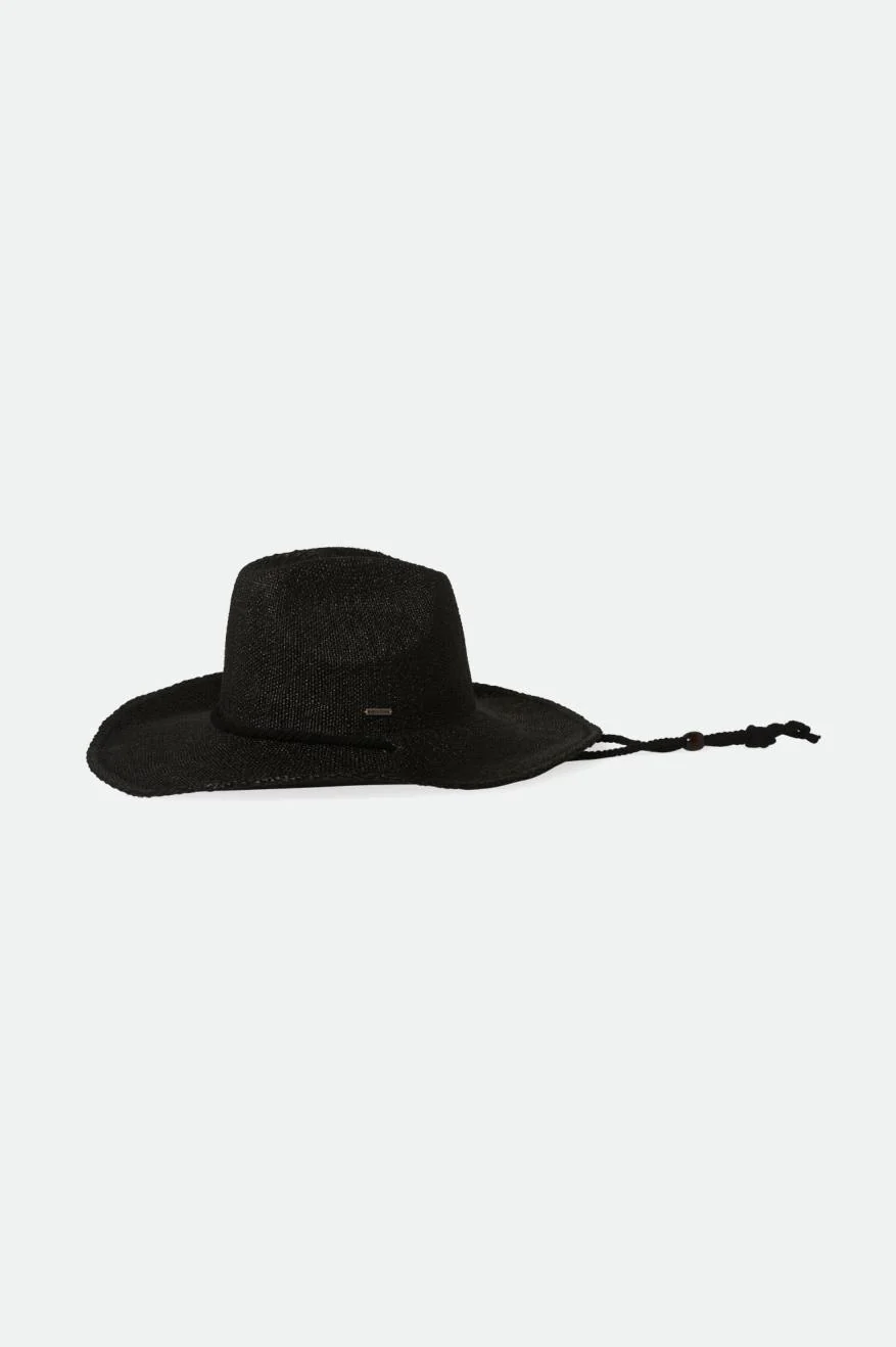 Austin Straw Cowboy Hat - Black - Image 3